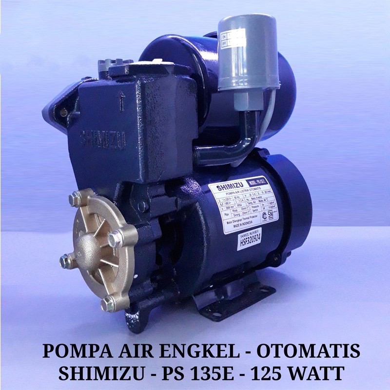 POMPA AIR SHIMIZU - PS 135 E - 125 Watt - Otomatis - Pompa air sumur dangkal