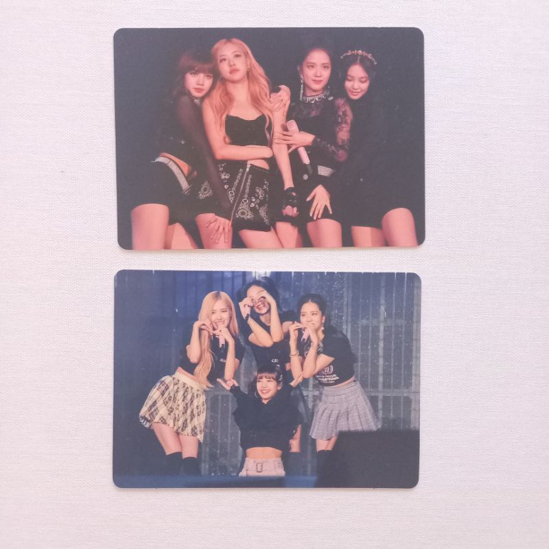 PC PHOTOCARD BLACKPINK GROUP JENNIE ROSE LISA JISOO TOKYO DOME OFFICIAL