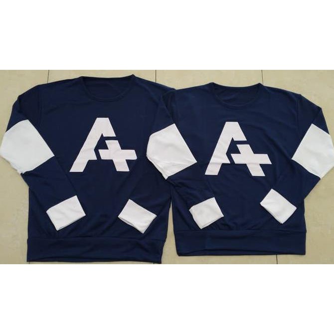 KUALITAS BAGUS SWEATER ALPHA NEO NAVY / SWEATER COUPLE / BAJU COUPLE / KAOS COUPLE KEBURU HABIS..