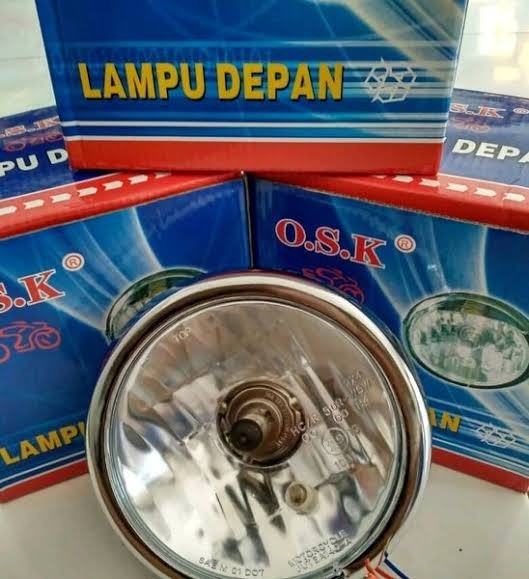 LAMPU CB PESEK CROM KACA PUTIH