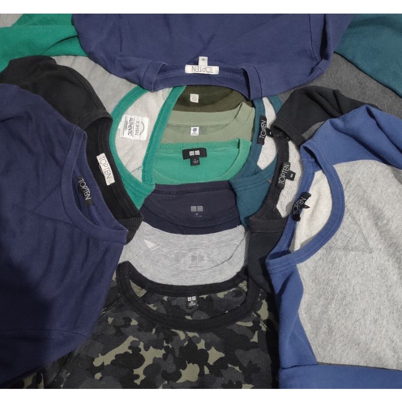 paket usaha crewneck full topten x UNIQLO