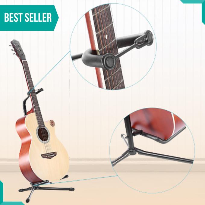 Stand Gitar Long Neck Gitar Akustik Klasik