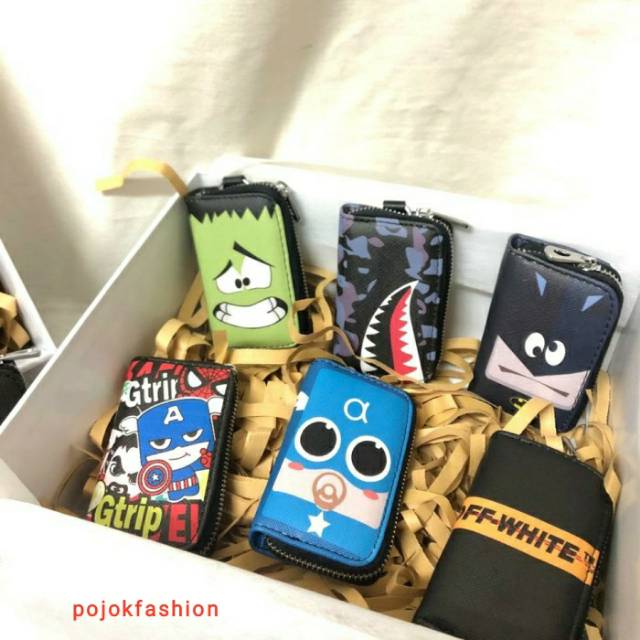 Dompet STNK Gantungan Kunci Mobil Motor Motif Character Lucu dan Unik