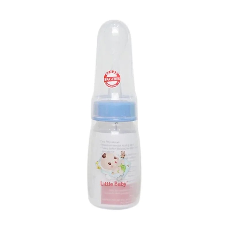 Little Baby Botol Sendok Weaning Spoon Bottle 120ml Botol Sendok Bayi Dengan Sikat Botol