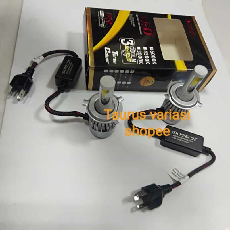 Lampu Hid Led Foglamp/Headlamp H4/H11/HB3 9005/HB4 9006/H1 Kualiats Bagus 6000K Universal 3 warna