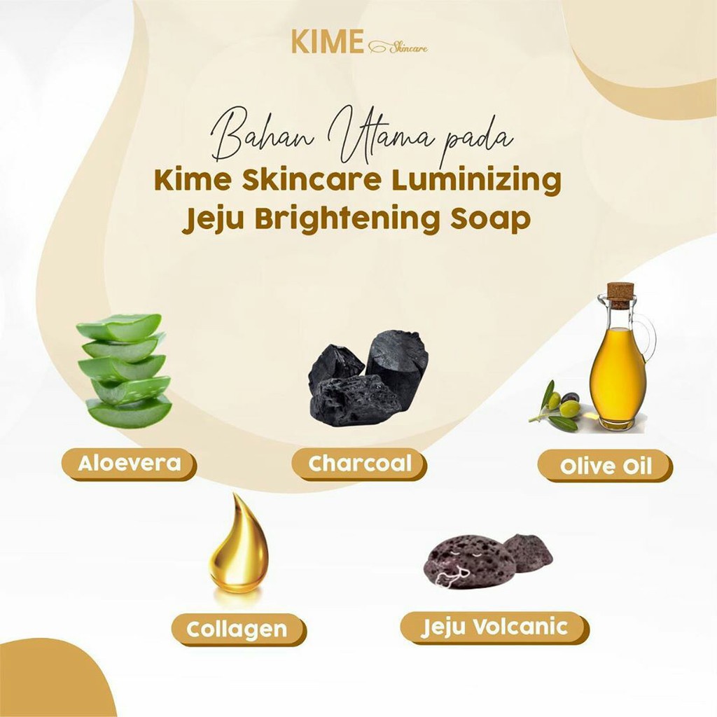 Sabun Kime Original Bpom / Sabun Kime Skincare Original / Sabun Kime Jeju Original / Kime Soap Ori