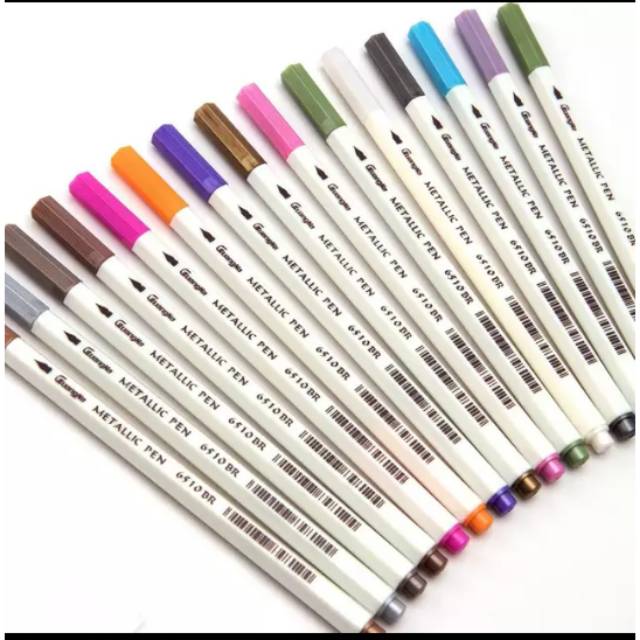 

Metallic brush pen 15clr (mirip sta)