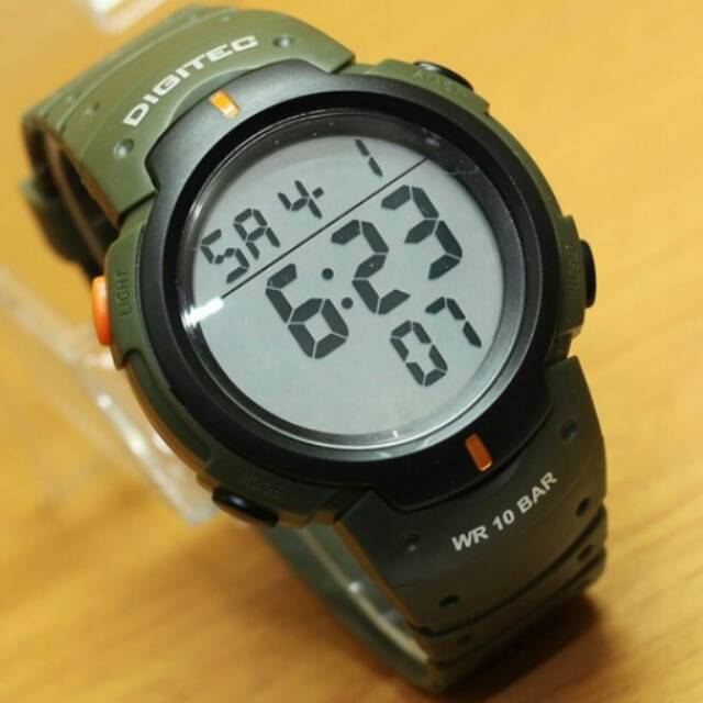 Jam tangan digitec cobra 3035 army original