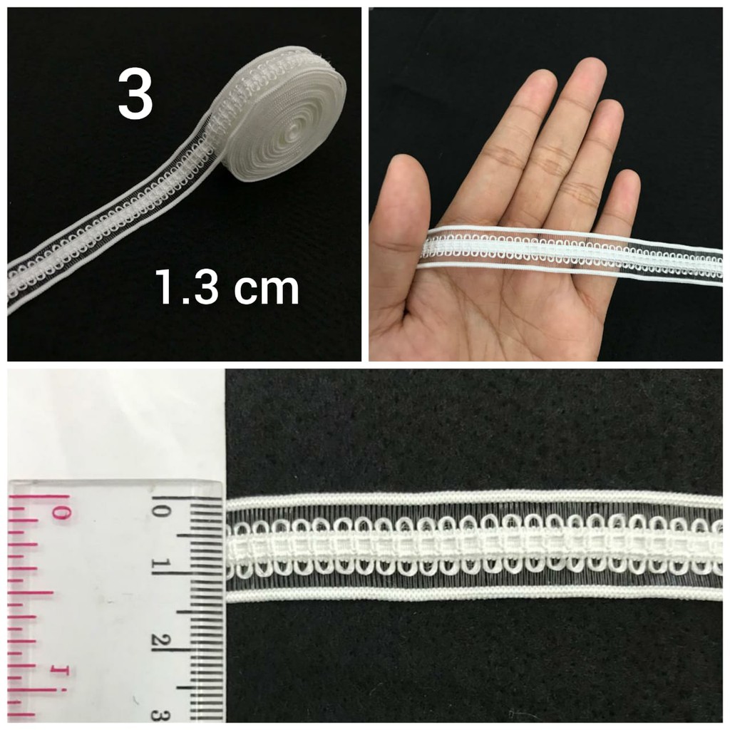 1 METER - RENDA MELAR | RENDA KARET | RENDA ELASTIS