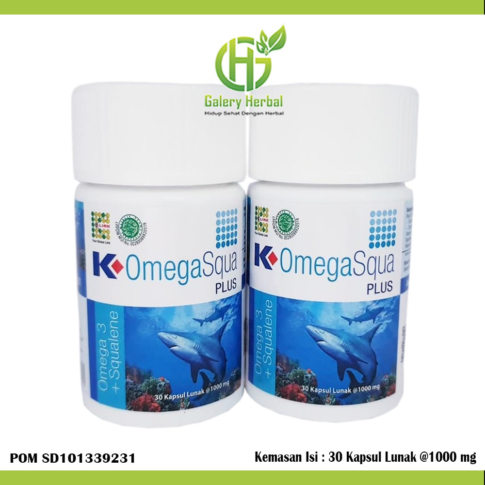 K Link Omega Squa Plus Kapsul Minyak Omega 3 Squalene Jaminan 100 Original Indonesia