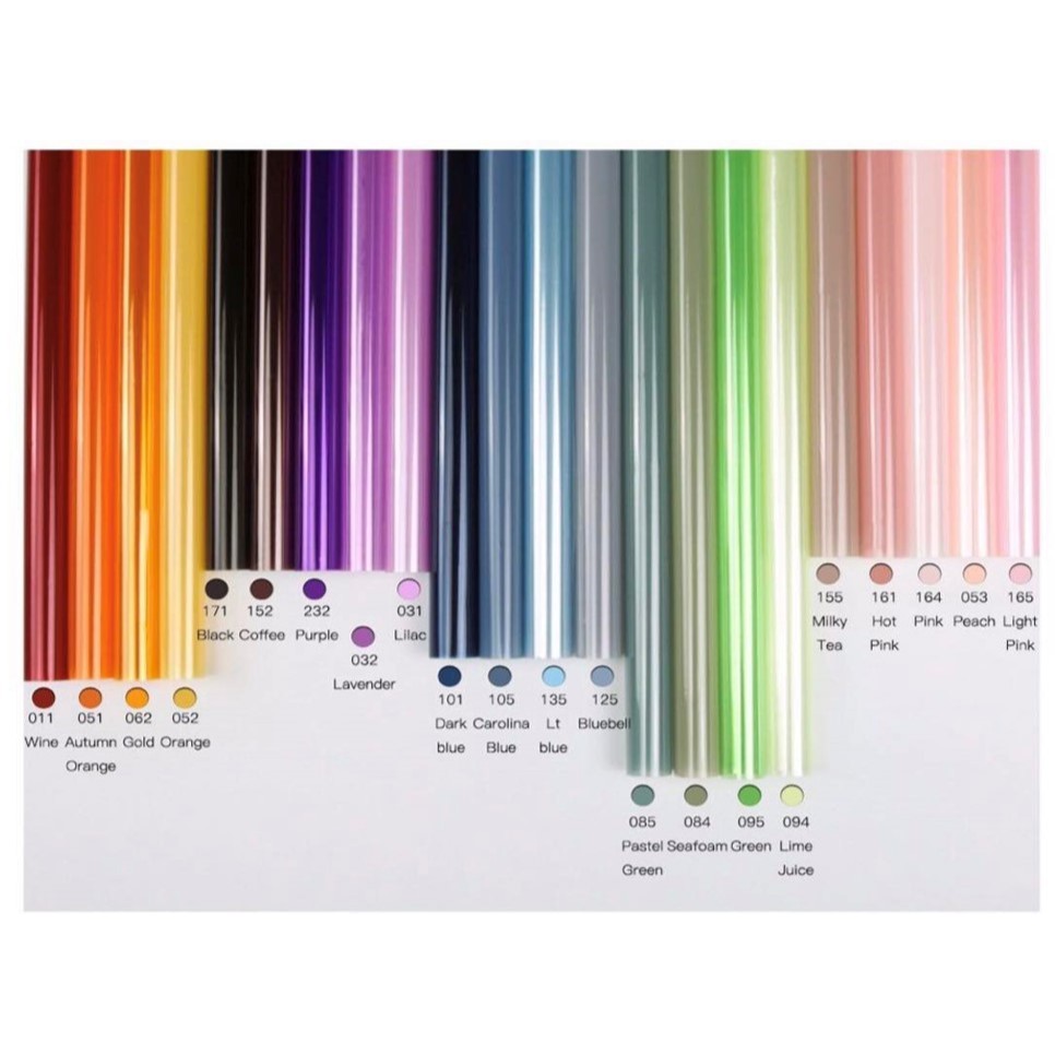 

Color OPP Transparent Part 1 (LEMBARAN; 60x60 cm) Kertas Bunga Wrapping Paper