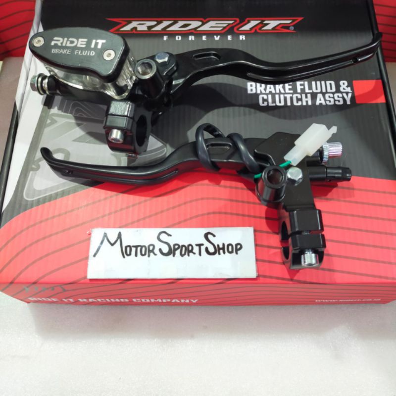 Master rem RIDE IT Tabung Oval (14mm) + Kopling kiri (14mm) 1set