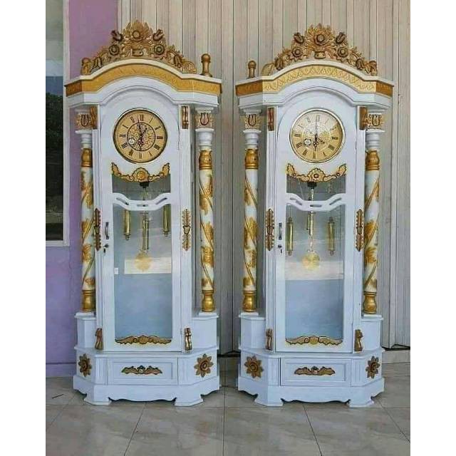 Almari jam hiasan/ lemari hiasan/ lemari jam duco/ lemari kayu jati