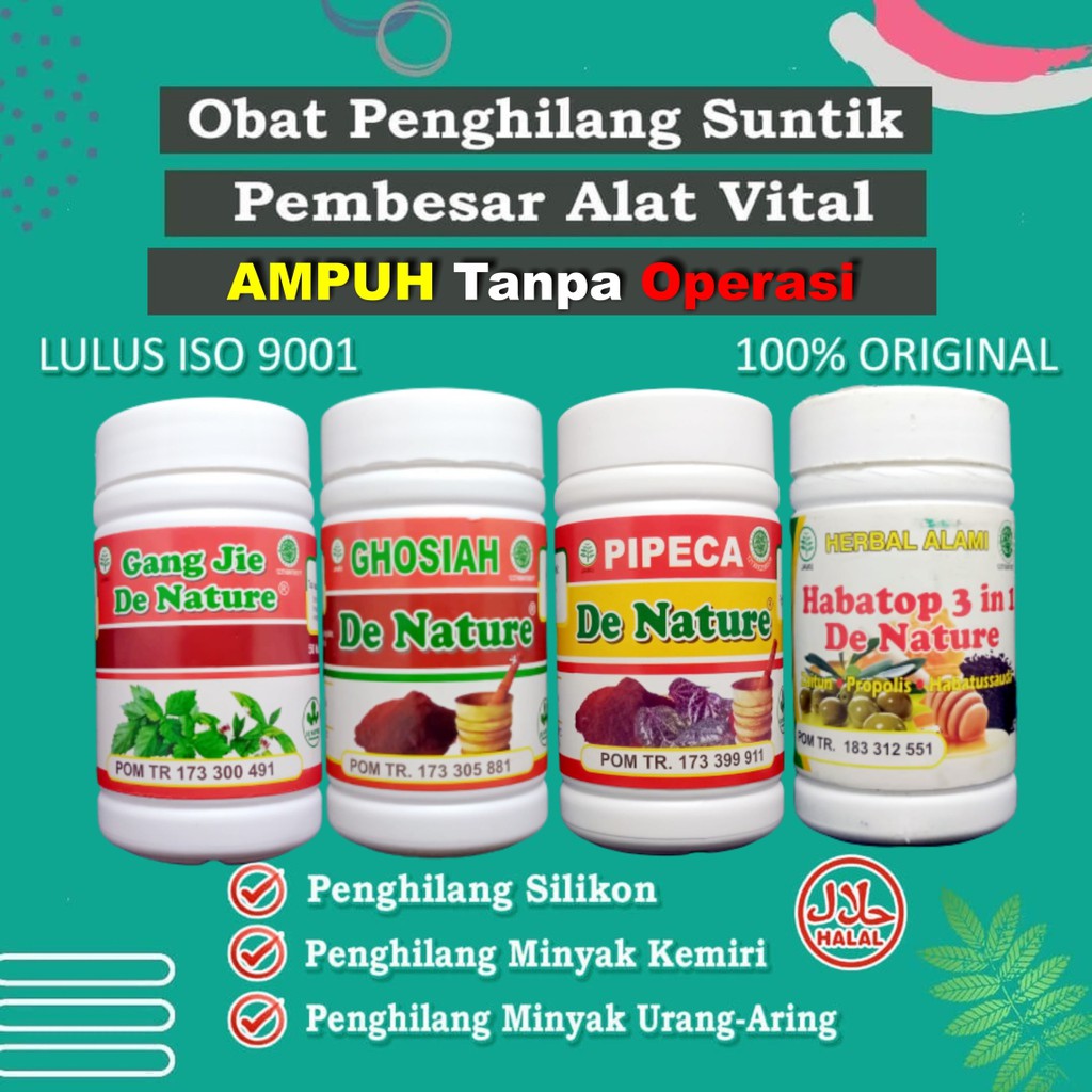 Obat Penghilang Suntik Kemiri Silikon Kelamin Pria Wanita Ampuh De Nature