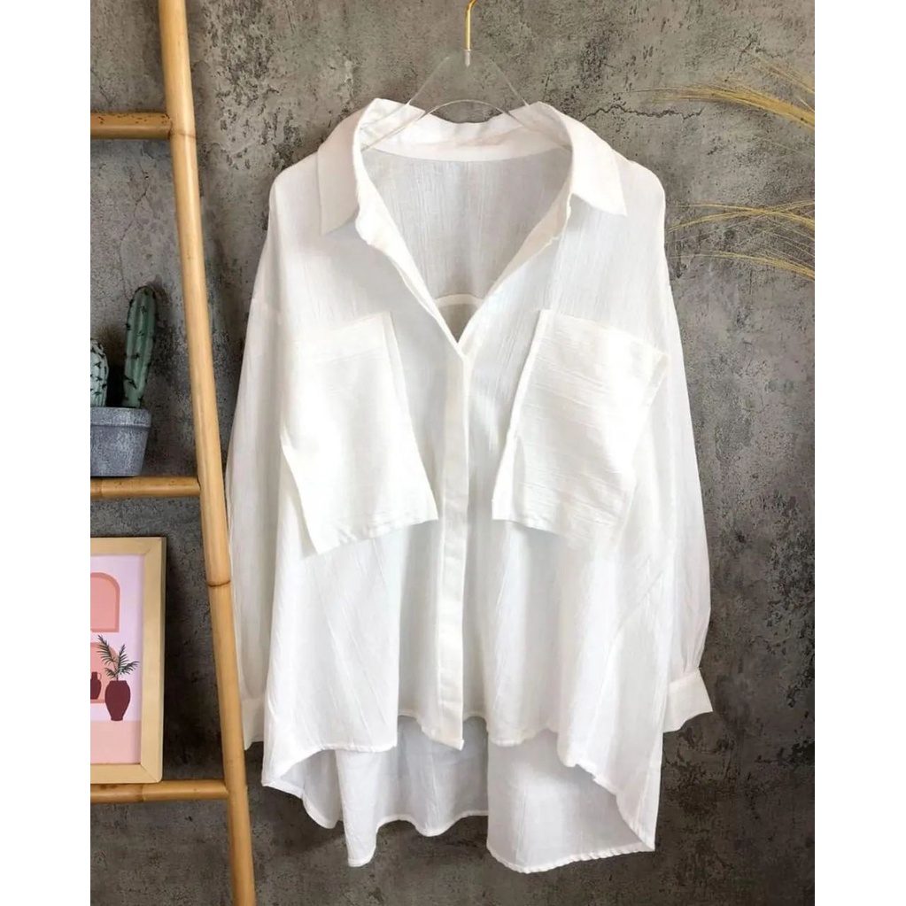 ALICE TOP BLOUSE MC CRINKLE LD 120 CM PB 72 CM KANCING AKTIF / BUSUI Blouse Kekinian OOTD   BAJU ATASAN BLOUSE MODEL SIMPLE DAN ELEGAN BAJU  BLOUSE 2022