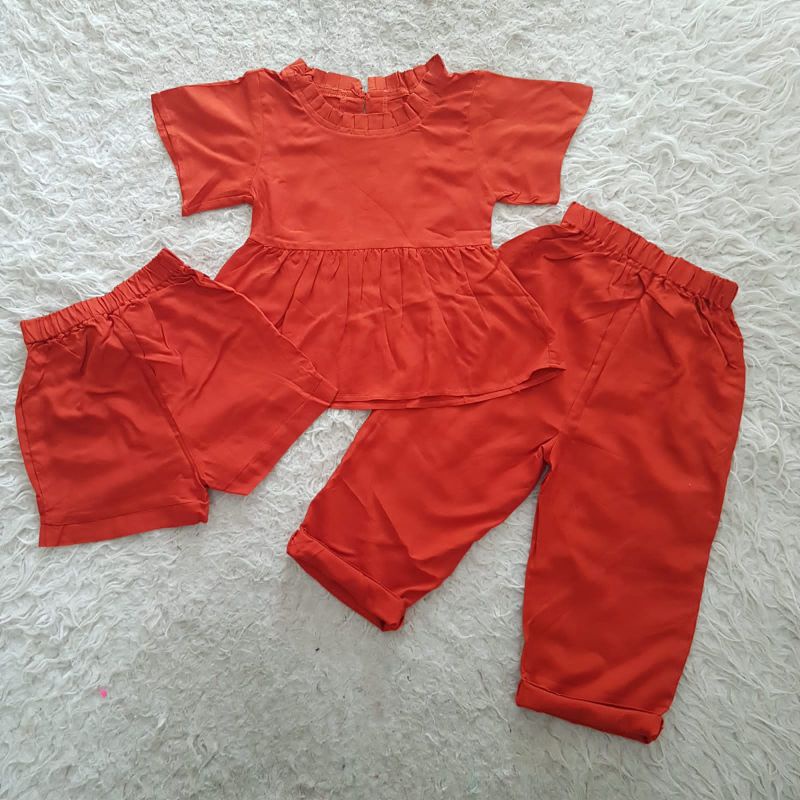 Baju Bayi Perempuan Setelan 3in1 Audrey set