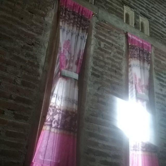 Gorden Vitrase Spiral Kupu Kupu Murah Motif Bunga Berwarna