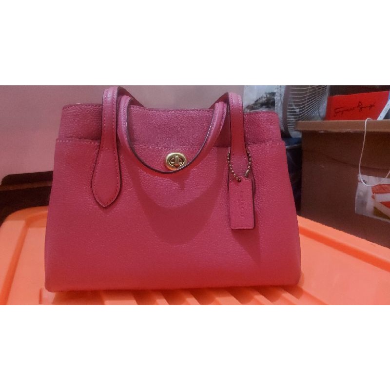 preloved coach lora pink