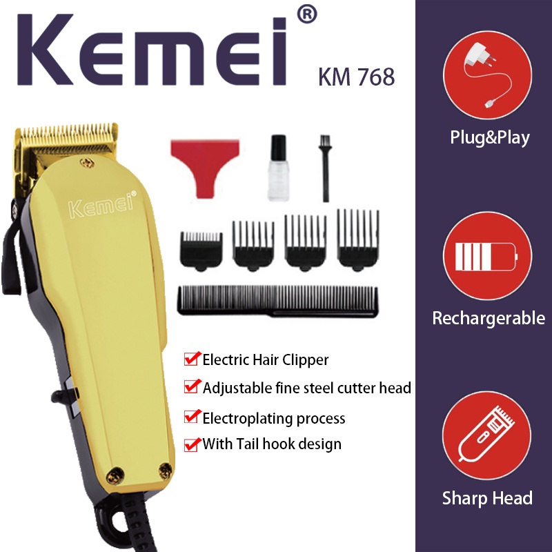 Kemei Km-768 Ori Clipper / Mesin Alat Cukur Barber Pangkas Salon