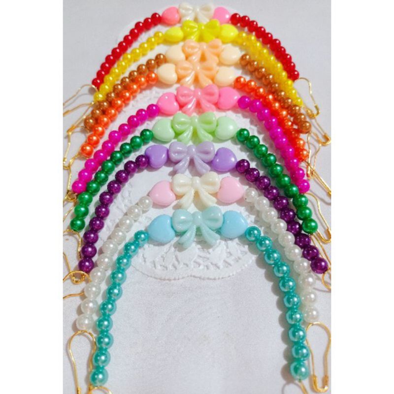 konektor/pengait masker/masker/strapmask/ strap masker /strap mutiara /konektor mutiara/strap