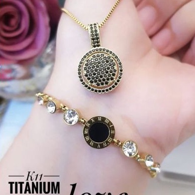 TiTanium set gelang kalung E45