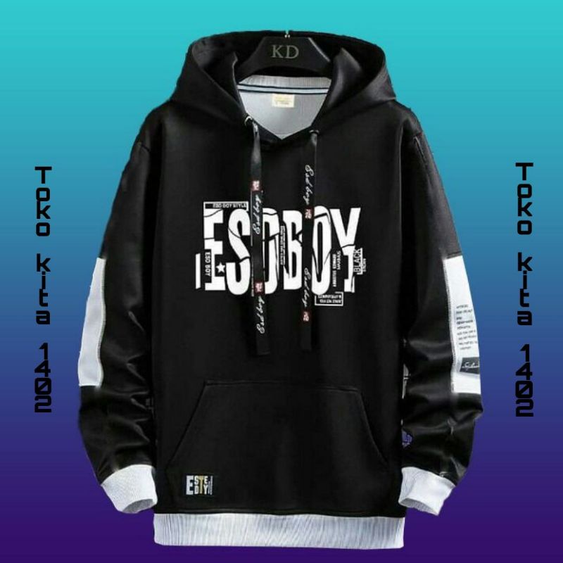 ESEBOY -Sweater Hoodie korea Remaja Tanggung Dewasa | Jaket hodie Cowok Cewek Kekinian | sweter Hodi-1