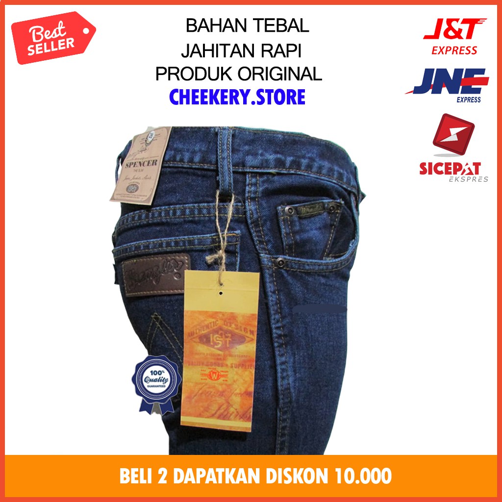  Celana Jeans Pria Branded  Wrangler BIG SIZE Standar 