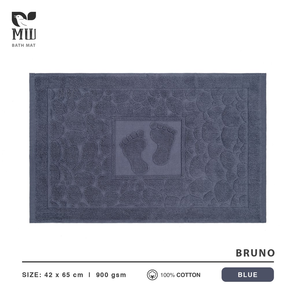 Keset Terry Palmer Morning Whistle BRUNO / Keset Mandi / Bath Mat 100% cotton 42 x 65 cm