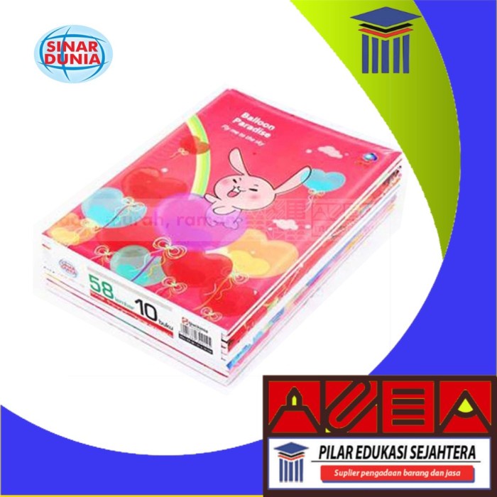 

BUKU TULIS SIDU / SINAR DUNIA 58 LEMBAR (1 PACK) MURAH