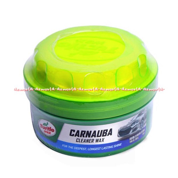 Turtle Wax Carnauba Cleaner Paste Wax 414ml Krim Untuk Mengkilapkan Mobil Menghilangkan Baret Turtlewax Kaleng Hijau