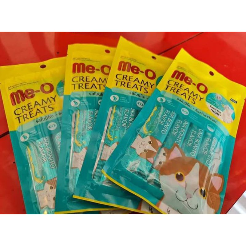 

meo creamy treats bonito 60gram / 4 saset. dalam kemasan