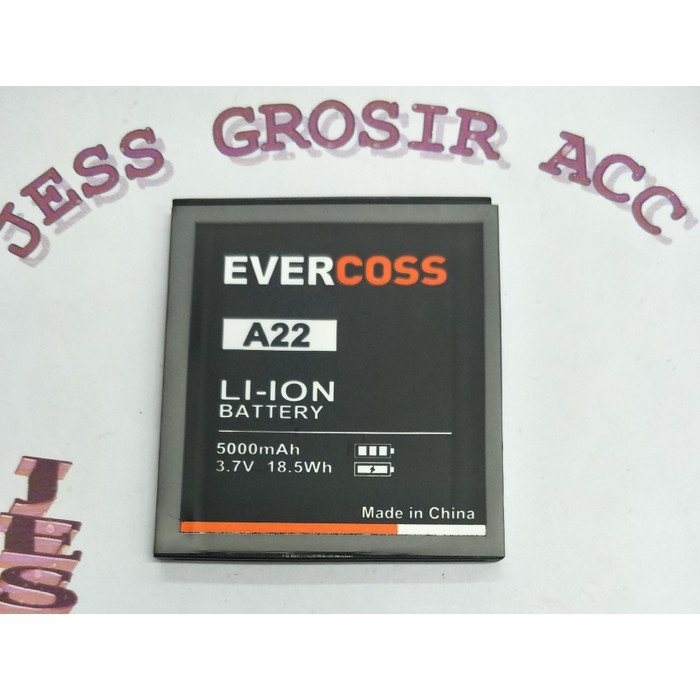 Baterai Battery Double Power Evercoss Evercross Cross ( A22 , A 22 ) - Hitam