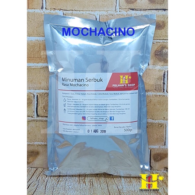 

(500 Gram) Mochacino Premix Milkshake / Bubble Powder Drink