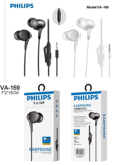 Earphone / Headset / Handsfree Philips VA-228 EXTRA BASS [GARANSI]