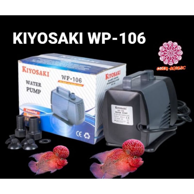 pompa celup pompa rendam air aquarium kolam kiyosaki wp 106