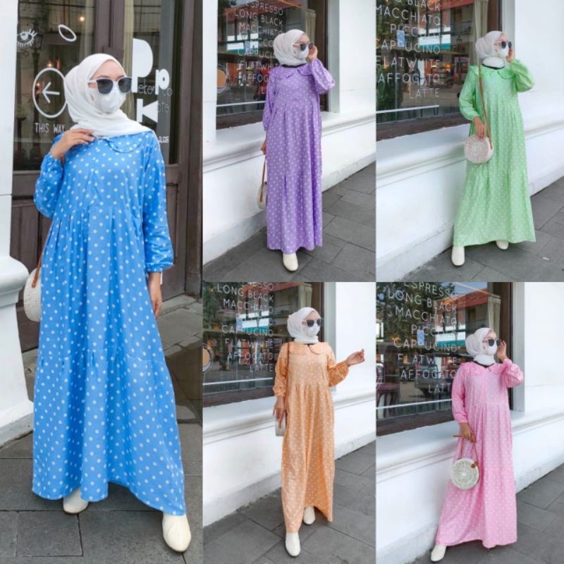 GAMIS KATUN MONALISA UMBRELLA BUSUI/GAMIS MURAH