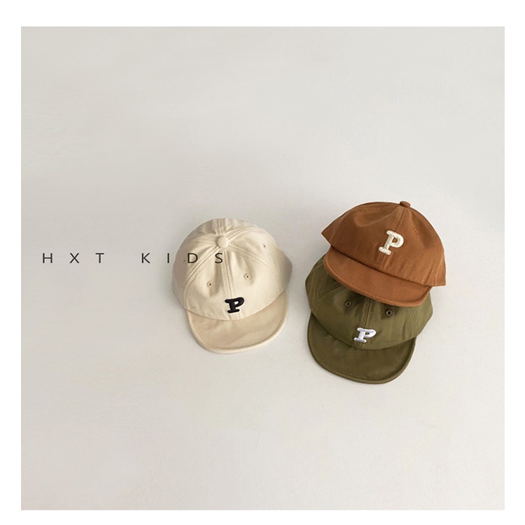 Topi Anak Bordir Huruf P / Cap anak