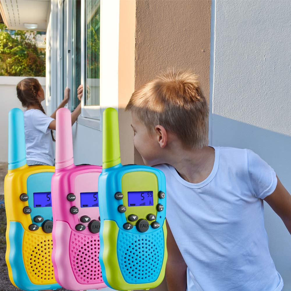 Mini HT colorful 8 channel Mainan walkie talkie anak-anak berguna talky untuk outdoor T388 berisi un