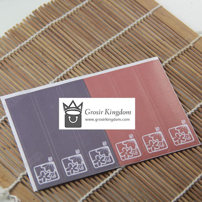 

P Stiker Tempel, Stiker Aksesoris, Stiker Panjang Zakka