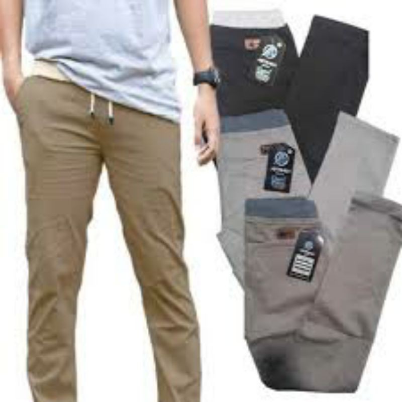 [TERLARIS] CELANA PANJANG PRIA UKURAN 27-38 PREMIUM QUALITY CHINOS SLIMFIT