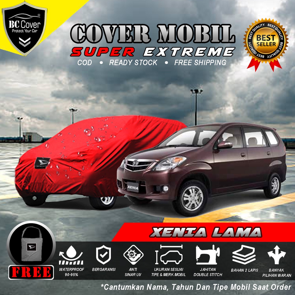 Body Cover Mobil Xenia Lama Outdoor Waterproof / Sarung Mobil Daihatsu Xenia Waterproof / Selimut Tutup Penutup Mantol Kerudung Mantel Mobil Xenia Waterproof Outdoor Anti Air