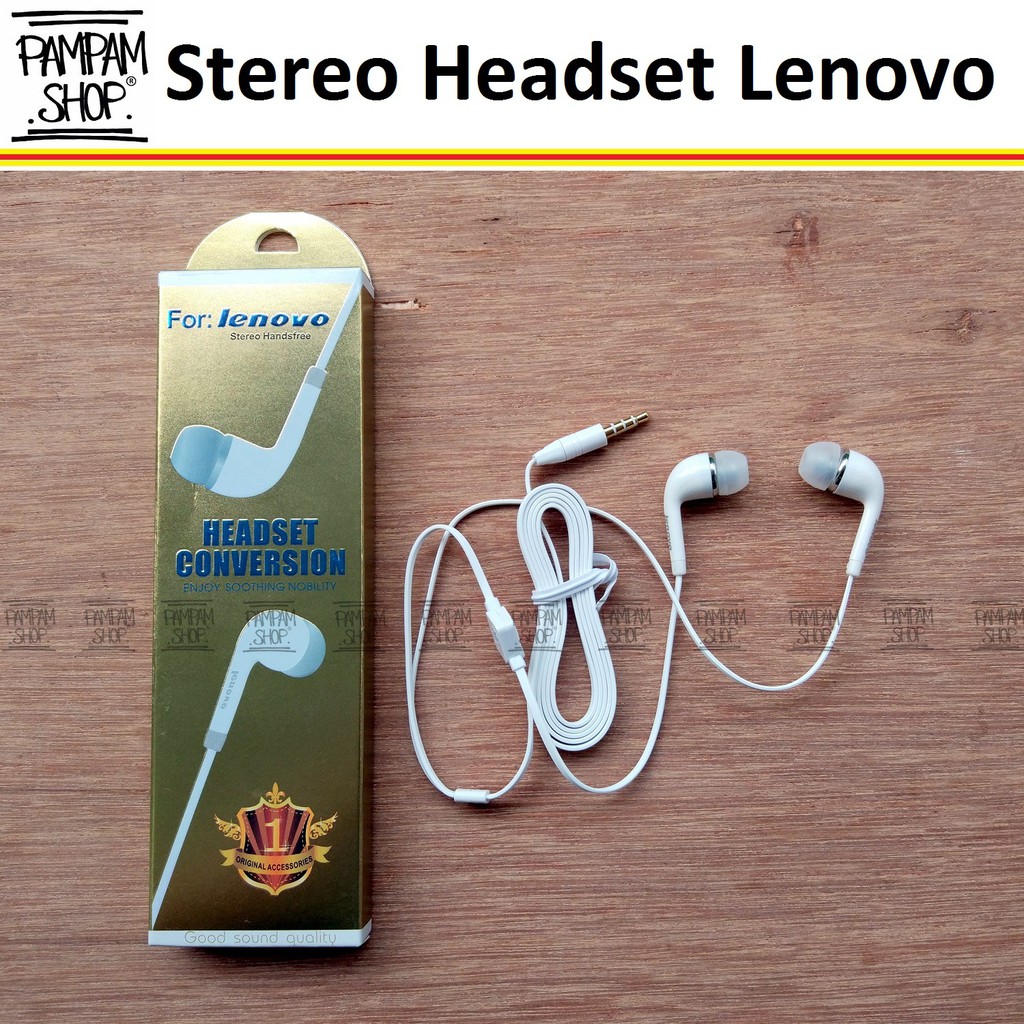 Headset Earphone Handsfree Lenovo Putih Original China S560 P70 A319 A369 A369i A7000 A1000 A6000