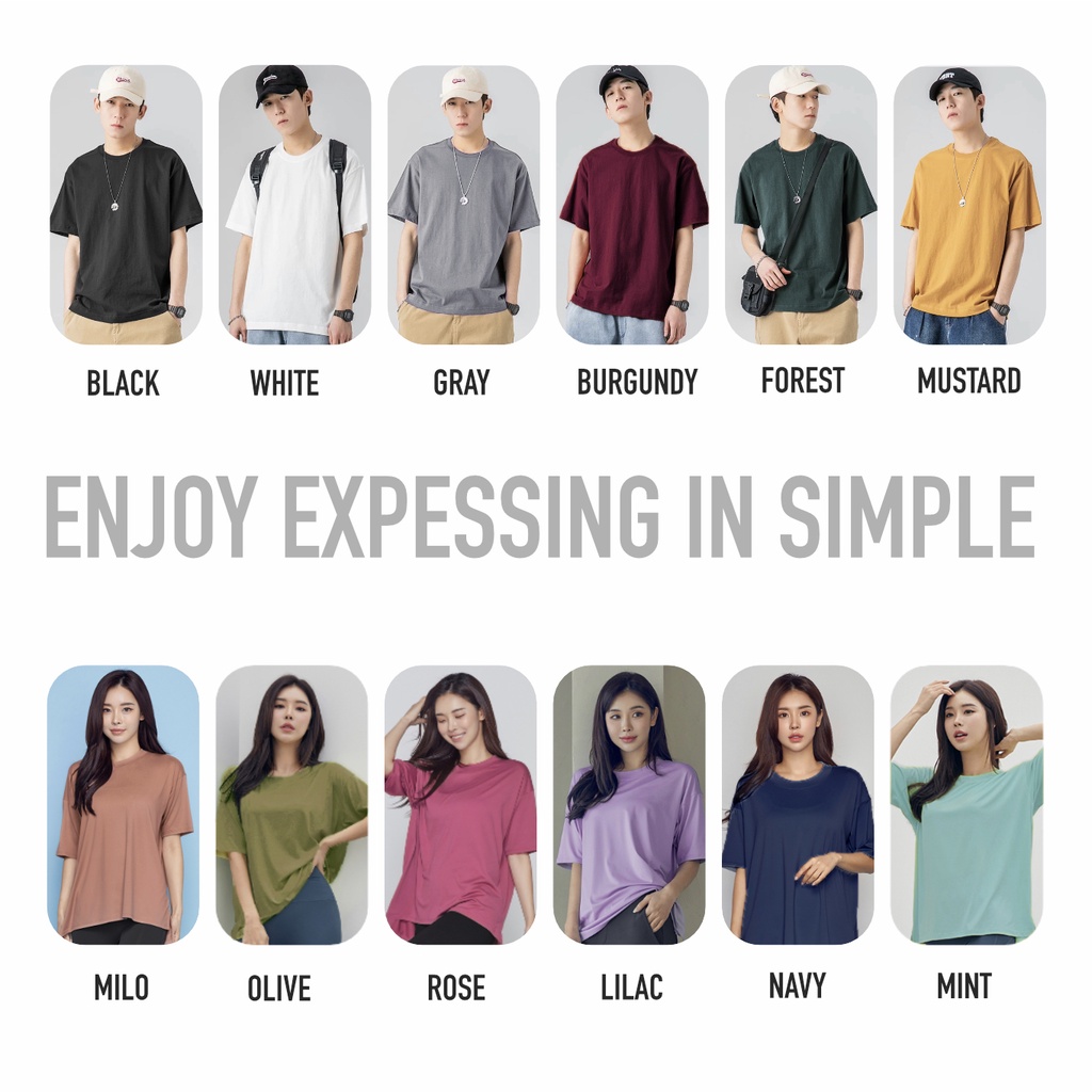 Kaos OVERSIZED COOLSOFT Cotton Combed Tebal 100% Ringspun Katun Combed Oversize Reaktif