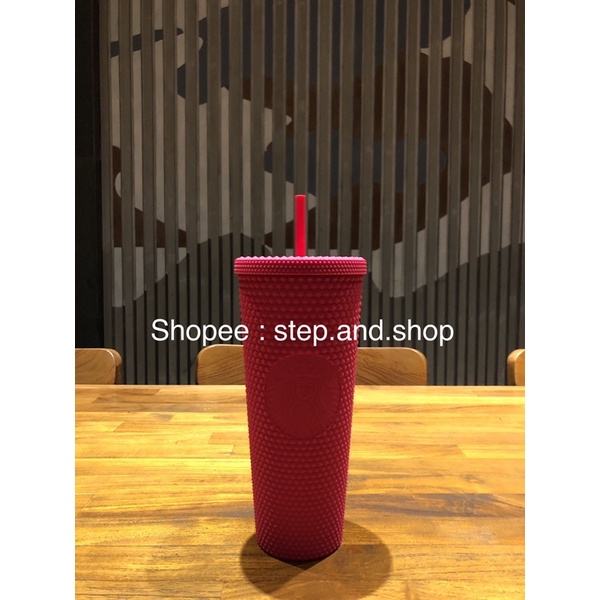 Starbucks Tumbler Taiwan Studded Bling - Ruby Pink Colour - Trenta - SALE