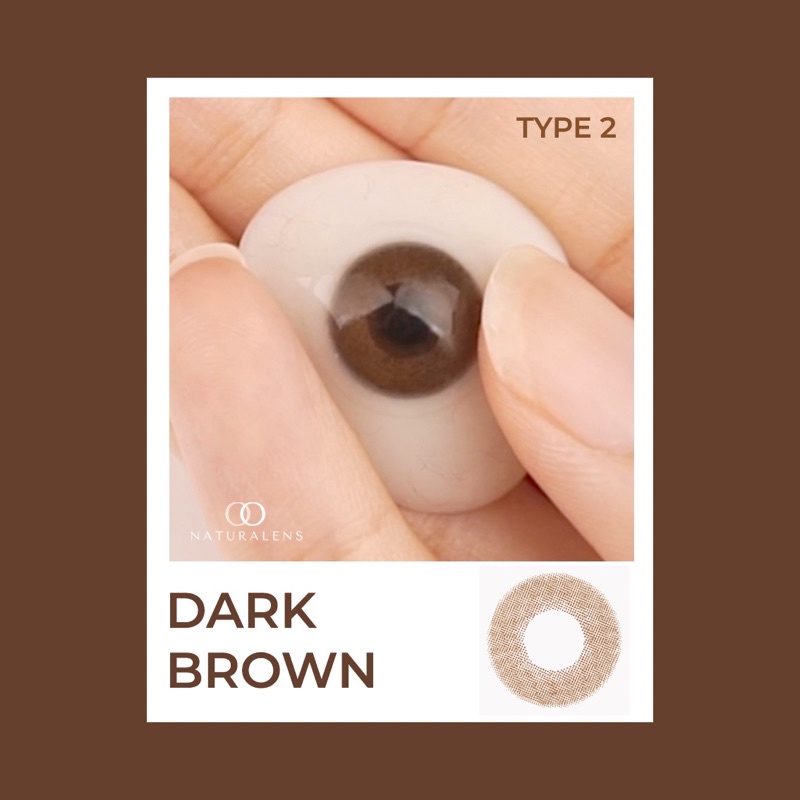 Naturalens Dark Brown Softlens BioMoist (0 sd -10) Contact Lens