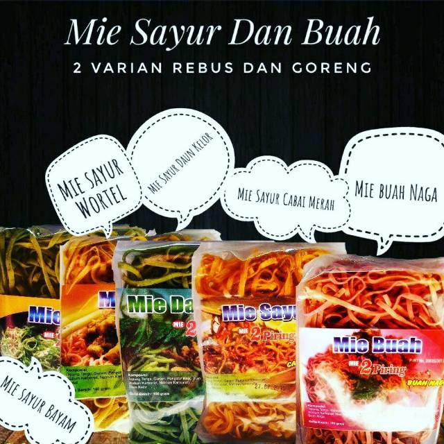 

Mie Sayur dan Buah