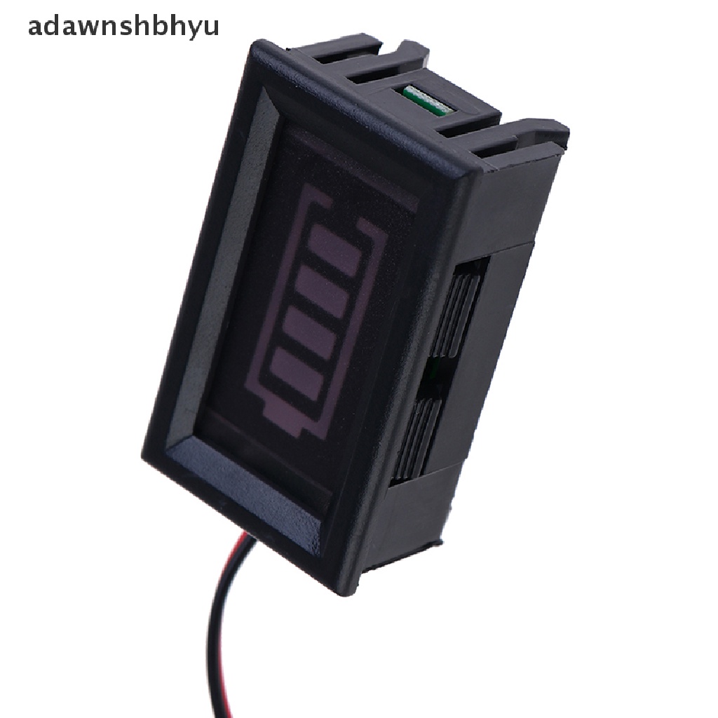 Adawnshbhyu 3S 12.6V Indikator Kapasitas Baterai Lithium Voltmeter Modul Tampilan Biru