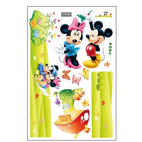 RELIZA WALL STICKER MICKEY BUKIT KARTUN MOUSE ANAK KIDS DF5086 STIKER DINDING