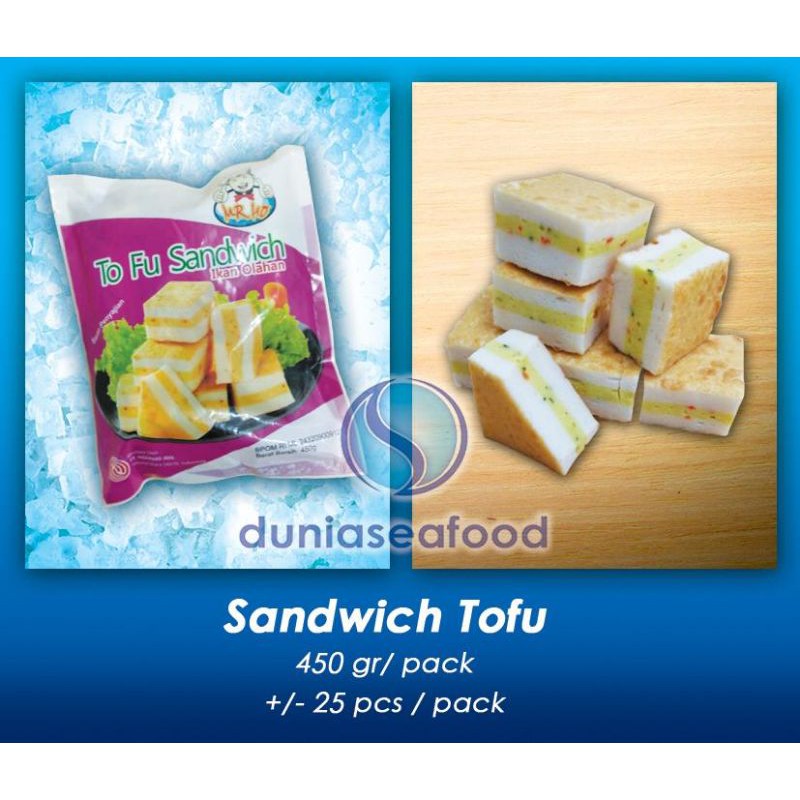 

Sandwich Tofu/To Fu Sandwich Mr. Ho 450 gram/pack