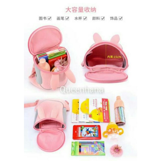 TAS RANSEL METOO 3D /TAS RANSEL ANAK /TAS FASHION ANAK METOO  ANIMAL LION RABBIT PANDA KUCING